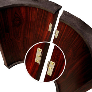 English Elm 96" Casino Style Poker Table with Speed Cloth Felt Racetrack and Steel Cup Holders Blue W2748S00017