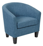 OSP Home Furnishings Ethan Tub Chair Blue Denim