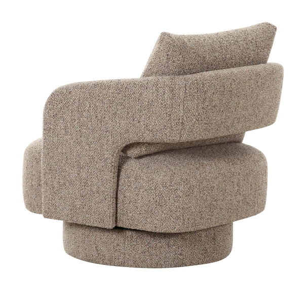 Vig Furniture Divani Casa Johnny - Stylish Brown Fabric Accent Chair For Modern Living Rooms & Cozy Spaces Brown  Vgod-zw-24076-bge