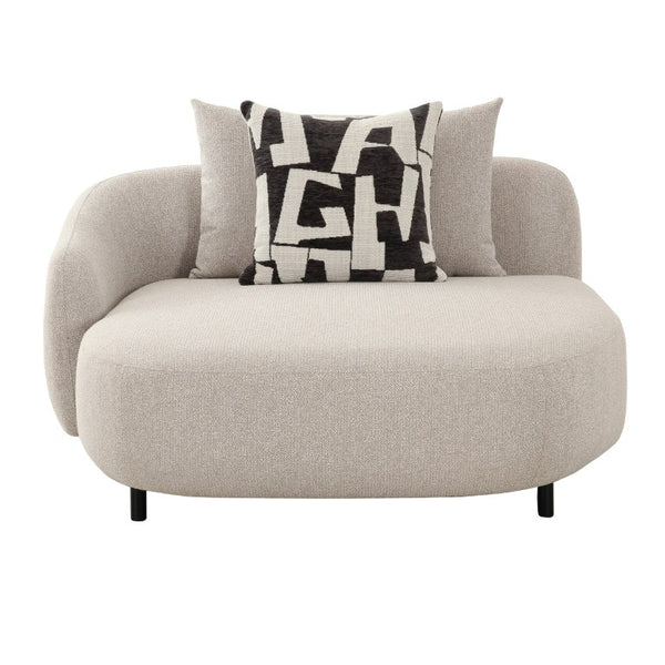 VIG Furniture Marge Modular Beige Sectional Sofa - Contemporary 6-Seat Comfort, Durable Fabric, 5 Pillows Included VGOD-ZW-24015-BGE