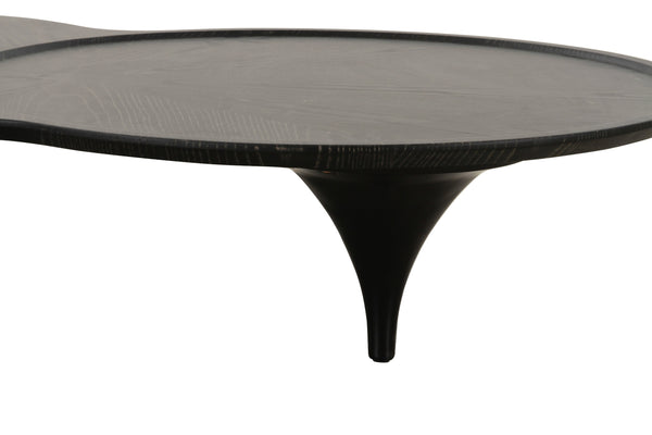 Vig Furniture Modrest Beulah - Stylish Black Ash Free Form Coffee Table For Modern Living Room Elegance Black  Vgod-lz-319c-blk