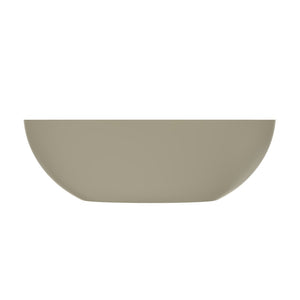 English Elm 66.9 Inch Stone Resin Freestanding Soaking Tub Matte Khaki Spa Bathtub W1613P381035