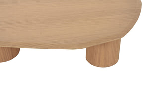 Vig Furniture Modrest Seymour - Stylish Modern White Oak Coffee Table For Chic Living Room Decor, Made In China Oak  Vgod-lz-403c-b