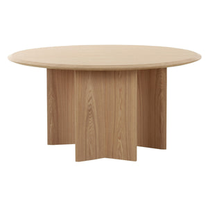 Vig Furniture Modrest Masuda - Elegant Oak Round Dining Table, Modern Design For Stylish Dining Experiences Oak  Vgod-lz-398dt-r