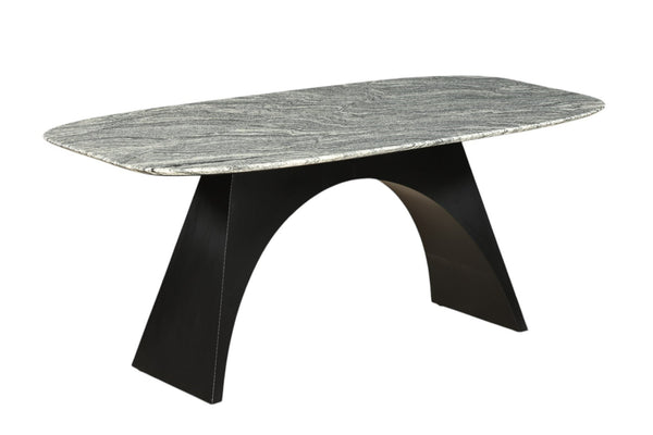 Vig Furniture Modrest Colbert - Elegant Black & White Marble Dining Table For Modern Homes, Crafted In India Black  Vgnr-ni90065