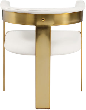 Romeo Cream Vegan Leather Dining Chair 831Cream-C Meridian Furniture