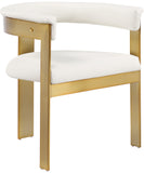 Romeo Cream Vegan Leather Dining Chair 831Cream-C Meridian Furniture