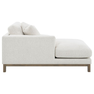 English Elm O'brien Sectional with Chaise Plush Sand Fabric Contemporary Living Room Sofa B062S01529