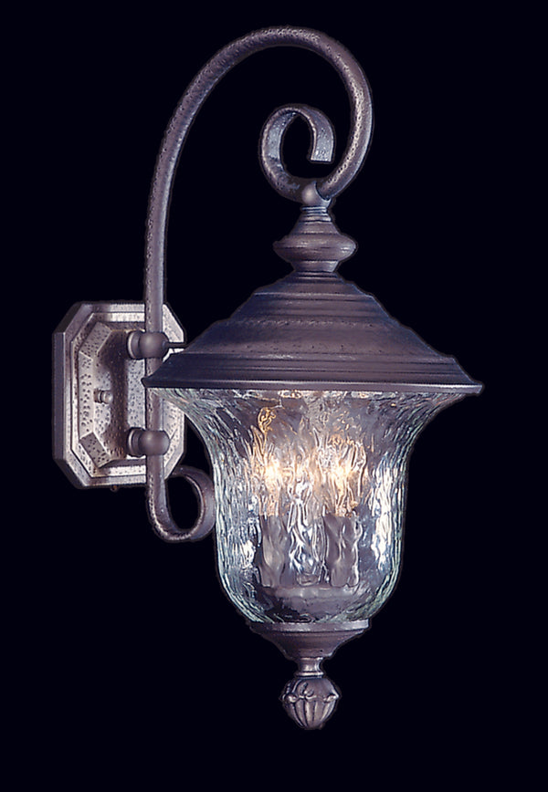 Framburg 3-light Outdoor Wall Mount With Hand-blown Glass And Distressed Metal For Elegant Exteriors Iron Metal 8320 Iron