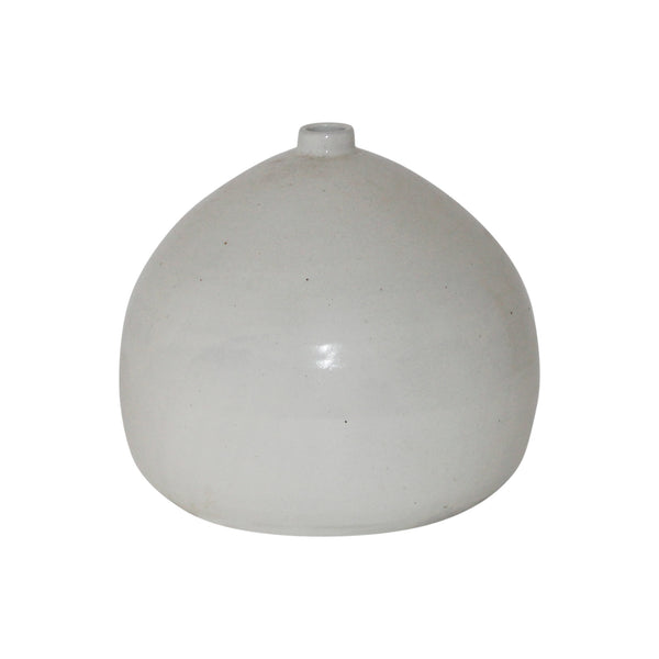 Lilys Off White Ceramic Pot Water-Drop Shape 8320-1