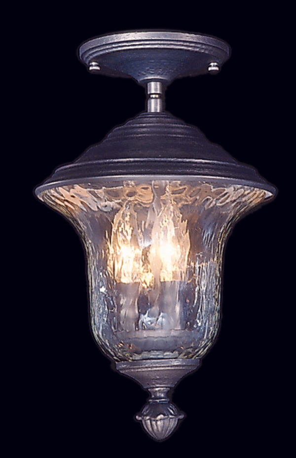 Framburg 3-light Hand-blown Glass Outdoor Ceiling Fixture - Durable, Stylish Design For Any Home Exterior Iron Metal 8321 Iron