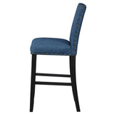 English Elm Elyssia Blue Bar Chair With Padded Seat (Set Of 2)