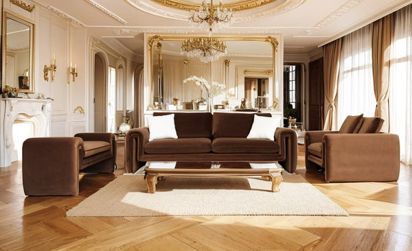 Vig Furniture Divani Casa Bentley - Luxurious Modern Brown Velvet Bench For Stylish Home Decor & Comfort Brown  Vgah-ag146-ot-brn