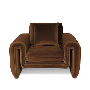 Vig Furniture Divani Casa Bentley - Luxurious Brown Velvet Sofa Set For Modern Living Room Elegance And Comfort Brown  Vgah-ag146-set-brn