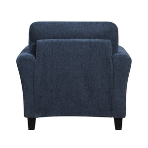 English Elm Contemporary Club Chair Pocket Coil Support Plush Chenille Upholstery Living Room Seat B011P474401