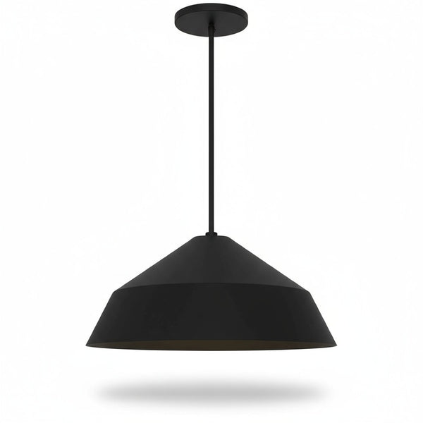English Elm 22 Inch Matte Black Dimmable Led Pendant Etched Glass Diffuser for Dining Rooms B370P399325