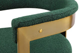 Romeo Green Boucle Fabric Dining Chair 832Green-C Meridian Furniture