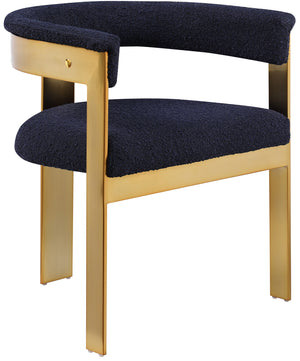 Romeo Navy Boucle Fabric Dining Chair 832Navy-C Meridian Furniture