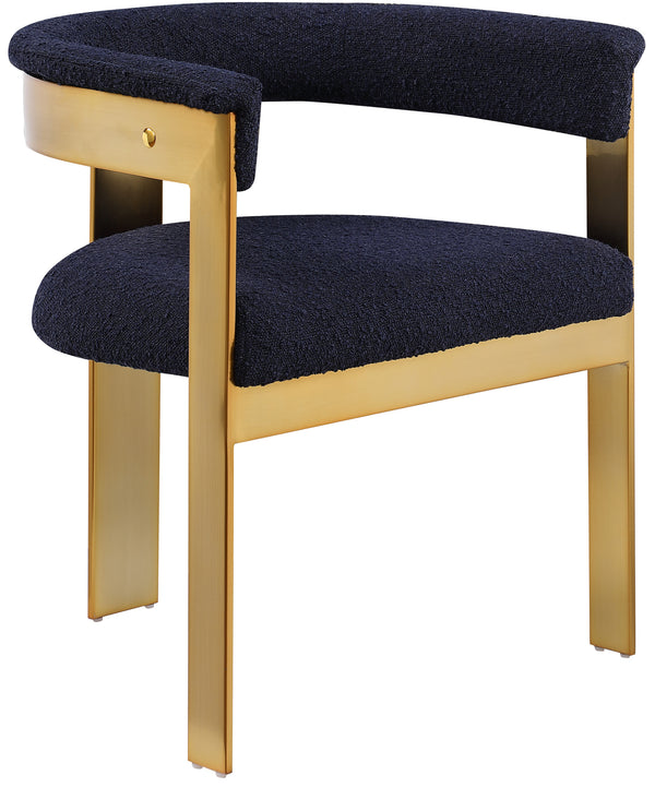 Romeo Navy Boucle Fabric Dining Chair 832Navy-C Meridian Furniture