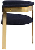 Romeo Navy Boucle Fabric Dining Chair 832Navy-C Meridian Furniture