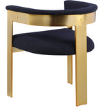 Romeo Navy Boucle Fabric Dining Chair 832Navy-C Meridian Furniture