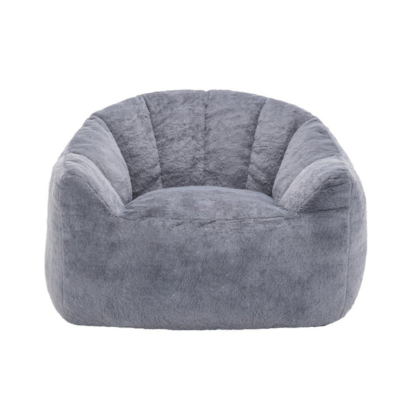 English Elm Bean Bag Sofa Chair with Armrests Memory Foam Filled Oversized Lounge Seat Adults W2200P390381