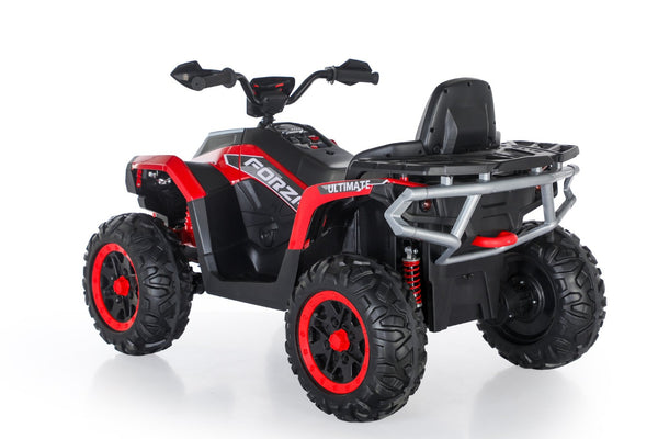 English Elm Kids Electric Atv Two Seat 24v Four Wheel Drive Ride on with Spring Suspension Eva Tires Red W1620P271405