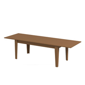English Elm Dining Table Extendable Woodgrain Melamine Top Seats up to Ten Open Plan Kitchen Oak W331S00207
