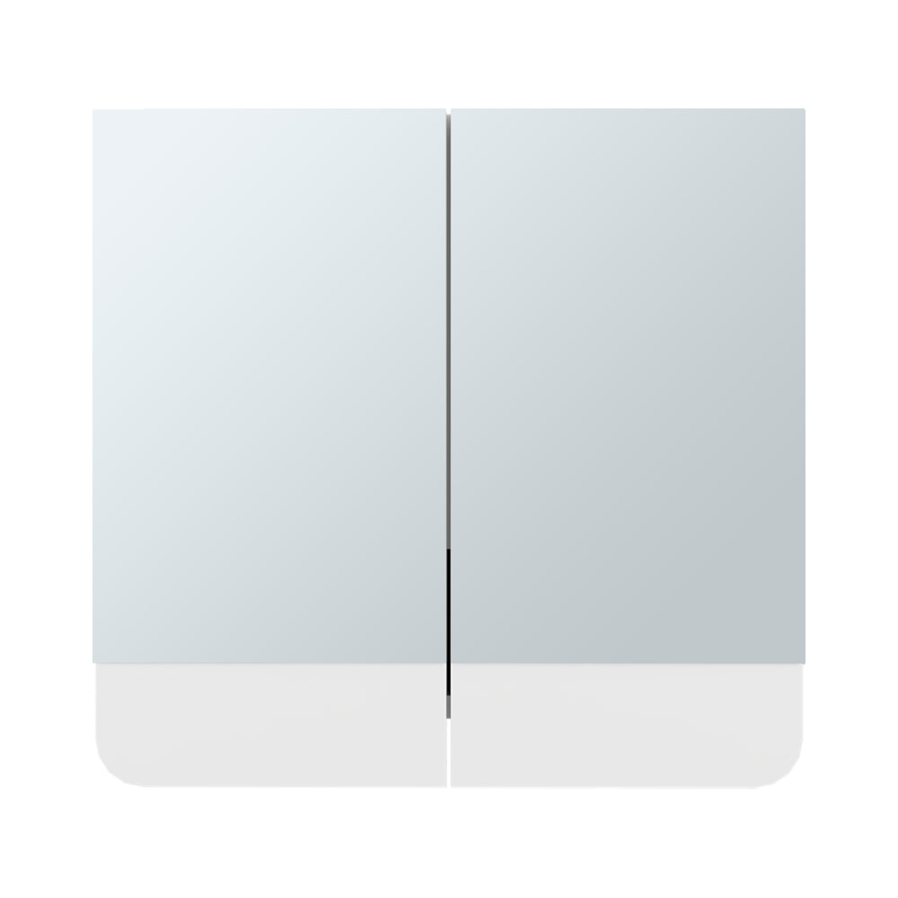 English Elm Medicine Cabinet White with 2 Doors, 3 Shelves & Dual Mirrors for Compact Bathroom Storage and Style B097P369442