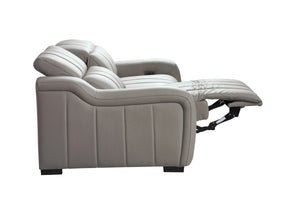 Vig Furniture Divani Casa Paddy - Chic Grey Leather Sofa With Dual Recliners For Ultimate Comfort & Style Grey  Vgmb-mb-r352-gry