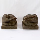 Lilys Pair Of Stone Buffalo Vintage Finish Pre-Order Only 8336