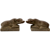 Lilys Pair Of Stone Buffalo Vintage Finish Pre-Order Only 8336