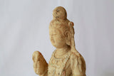 Lilys White Marble Buddha With Colorful Ceremonial Dress 8337