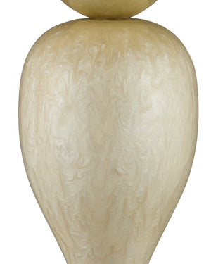 Currey & Company Hutson Table Lamp - Milano-inspired Chic With Sculptural Silhouette, Elegant Sheen & Tall Shade Design Ivory Composite 6000-1038-currey-company