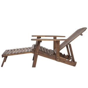 English Elm Christopher Knight Home® - Malibu Acacia Wood Folding Adirondack Chair - Rustic Comfort For Patios, Decks & Campouts! N770P241669E