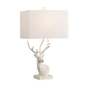 Crestview Collection 27.75"H Deer-inspired Table Lamp With Elegant Antlers - Rustic Chic Lighting For Woodland Decor   Cvazvp132