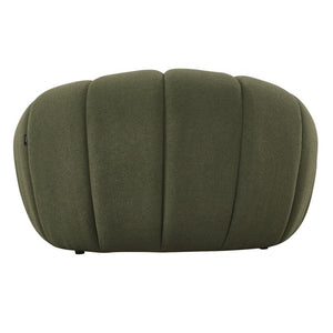 VIG Furniture Yolonda Plush Curved Green Teddy Chair With Hexagonal Tufting, Solid Wood Frame, 440 Lb Capacity VGEV2126C-CHR-C-13