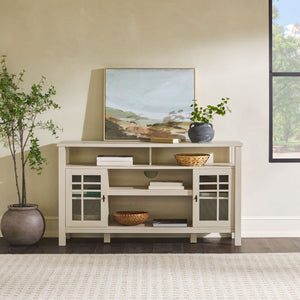 58" 2-Door Transitional Sideboard Ivory Oak HTTD5DIO Walker Edison