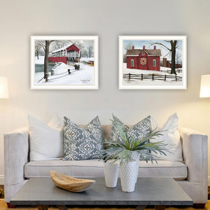 English Elm Trendy Decor 4u Folk Art Pastoral Scenes 2 Piece Framed Print Set for Farmhouse Walls B067P255228