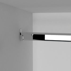 English Elm Kibo Six-Door Armoire with Drawer and Double Rods, 7 Shelves, Scratch-Resistant Melamine Finish Black White 72.44 L x 23.23 W x 4.33 H B097S00231