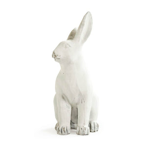 Zentique Rabbit Charming hand-finished polyresin accent sculpture with lifelike texture for mantel or shelf décor W11.5 x H19 x D7.5 8353L A584