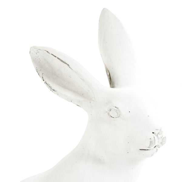 Zentique Rabbit Charming hand-finished polyresin accent sculpture with lifelike texture for mantel or shelf décor W11.5 x H19 x D7.5 8353L A584