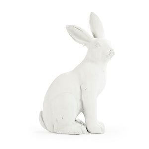 Zentique Rabbit Charming hand-finished polyresin accent sculpture with lifelike texture for mantel or shelf décor W11.5 x H19 x D7.5 8353L A584