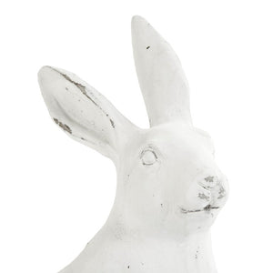 Zentique Rabbit Charming hand-finished polyresin accent sculpture with lifelike texture for mantel or shelf décor W8.5 x H14 x D6 8353S A584