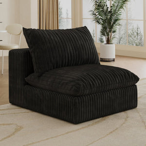English Elm Cloud Modular Corduroy Sofa Deep Feather Seat Cushions Frameless Living Room Sectional W2824P324522