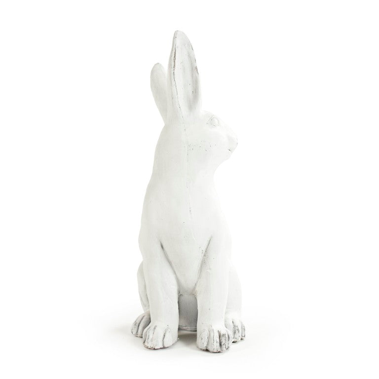 Zentique Rabbit Charming hand-finished polyresin accent sculpture with lifelike texture for mantel or shelf décor W10 x H19 x D9 8354L A584