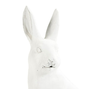 Zentique Rabbit Charming hand-finished polyresin accent sculpture with lifelike texture for mantel or shelf décor W8.5 x H14 x D5.5 8354S A584