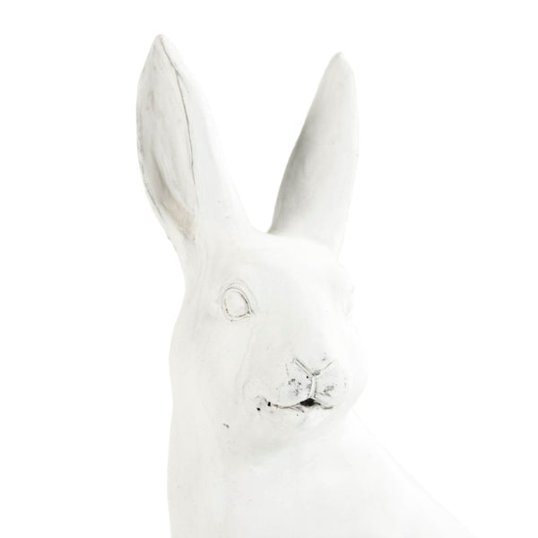 Zentique Rabbit Charming hand-finished polyresin accent sculpture with lifelike texture for mantel or shelf décor W8.5 x H14 x D5.5 8354S A584