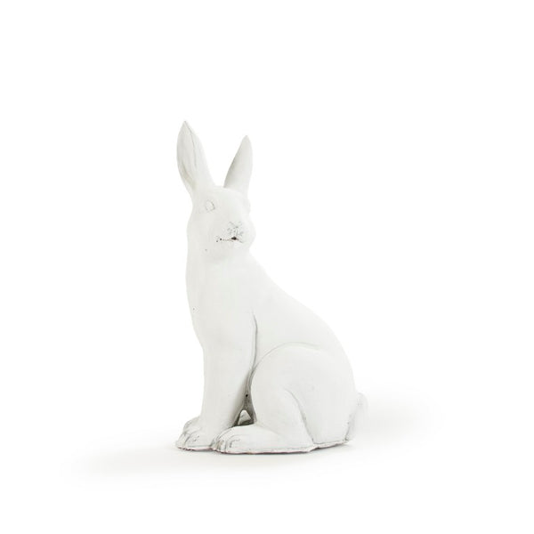 Zentique Rabbit Charming hand-finished polyresin accent sculpture with lifelike texture for mantel or shelf décor W8.5 x H14 x D5.5 8354S A584