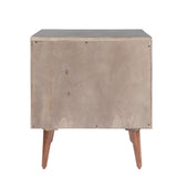 INK+IVY Stinson Industrial Storage Nightstand II136-0307 Grey